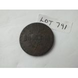 Leek commercial halfpenny token 1797 - better grade