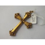 c19 gilt metal crucifix