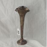 Spill vase with pierced rim - 8" high - B'ham 1912