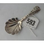 Another Georgian caddy spoon with Prince of Wales Feathers B'ham 1831 by J Beckridge