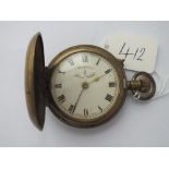 Metal-cased gents Hunter pocket watch "Westover Lever Watch"