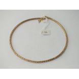 9ct 16" necklace - 4.6gms