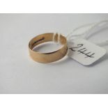 Wedding band set in 9ct - size N - 1.7gms