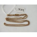 9ct link neck chain - 5.1gms