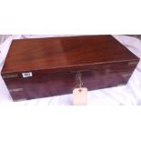 c19 mahogany brass bound box - 24" wide