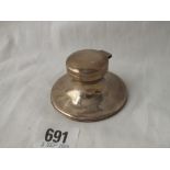 Small capstan-shaped inkwell - B'ham 1912 - 2.5"DIA