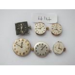 Bag of ladies watch movements