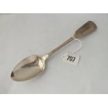 Victorian Newcastle fiddle pattern table spoon - 1855 by TS - 62gms