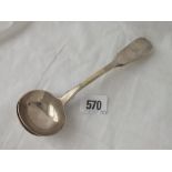 Pair of Victorian fiddle pattern sauce ladles - London 1842 by WE