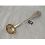 Georgian cream ladle with gilt bowl London 1828 by Lias Bros