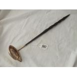 Georgian toddy ladle with whalebone handle