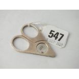 Modern designed scissor-shaped cigar cutter by SPELDING Sweden