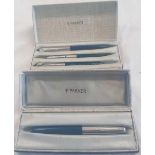BOXED THREE PEN PARKER 51 SET & 1 OTHER