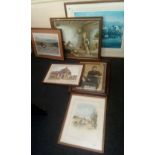 QTY OF F/G PICTURES INCL; SIGNED PRINTS BY KENNETH ANSELL & DOUGLAS E WEST