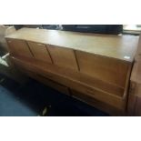 SMART RETRO TEAK SIDEBOARD WITH CUPBOARDS & DRAWERS (6FT LONG)