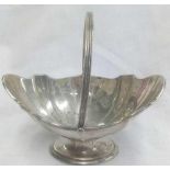 A SILVER BOAT SHAPED BOWL - SHEFFIELD