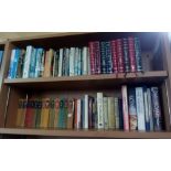 TWO SHELVES OF HARDBACK & PAPERBACK BOOKS