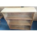 ERCOL WINDSOR BOOKCASE WITH 2 LOOSE SHELVES