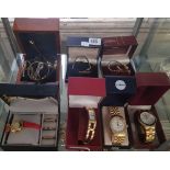 QTY OF BOXED WATCHES INCL; ROTARY, SEKONDA & SEIKO