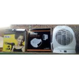 TWO FAN HEATERS & 1 WAHL POWER PICK II HAIR DRIER