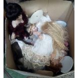 CARTON OF VARIOUS DISPLAY DOLLS