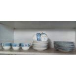 BLUE LACE PATTERNED TEA WARE