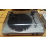 STEREO RECORD DECK, CD PLAYER, RADIO & SEPARATE SPEAKERS WITH REMOTE