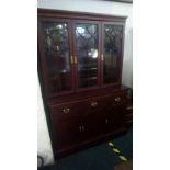 MODERN LOUNGE UNIT GLASS FRONTED DOORS & CUPBOARDS