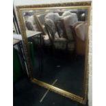 LARGE GOOD QUALITY GILT FRAMED BEVELLED EDGE MIRROR