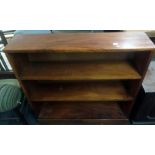 MAHOGANY THREE SHELVED BOOKCASE