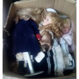 CARTON OF VARIOUS DISPLAY DOLLS