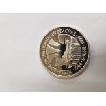 A ASCENSION ISLAND SILVER PROOF CROWN 1994