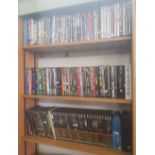 THREE SHELVES OF DVD'S INCL; STAR TREK