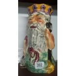 LARGE SHORTER FATHER NEPTUNE CHARACTER JUG