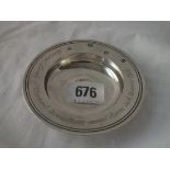 A circular Armada dish - 1978 by Comyns - 60gms