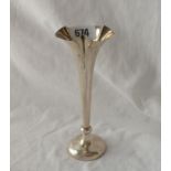 A trumpet shaped spill vase - 6.5" high - B'ham 1905