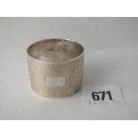 A heavy napkin ring with plain cartouche - B'ham 1975 - 46gms