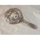 A good decorative hand mirror decorated with ribbons & festoons - B'ham 1912