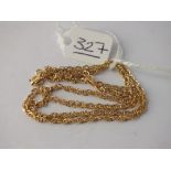 A neck chain in 9ct - 1.4gms