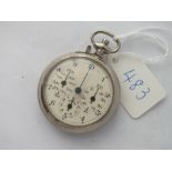 An unusual stop watch with 3 dials