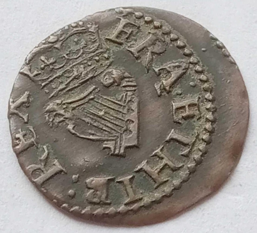 A Charles I Richmond farthing. Mintmark Cross Patee Fitcher. S.3183