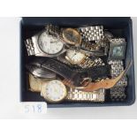 A selection of assorted gents & ladies watches