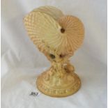 A Royal Worcester nautiliase shell 8.5" high