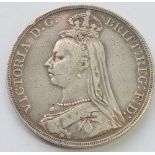 A Victorian silver crown - 1892