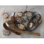 A quantity of vintage & other ladies wrist watches