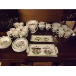 An extensive Port Marian service of plates, mugs, tureens etc.