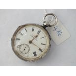 A gents silver pocket watch by H. SAMUEL of Manchester