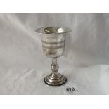 A French silver goblet on baluster stem - 4.5" high