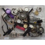 A quantity of assorted gents & ladies wrist watches