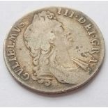 A William III shilling - 1696